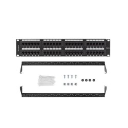 Patch panel Lanberg PPU5-2048-B 48 port 2U 19" kat.5e... | PartsPC.pl