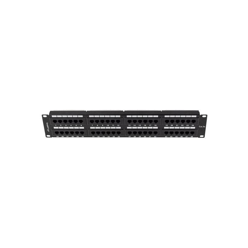 Patch panel Lanberg PPU5-2048-B 48 port 2U 19" kat.5e... | PartsPC.pl