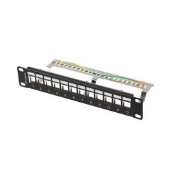 Patch panel pusty Lanberg 12 Port 1U 10" FTP z organizerem d… | PartsPC.pl