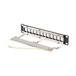 Patch panel pusty Lanberg 12 Port 1U 10" FTP z organizerem d… | PartsPC.pl