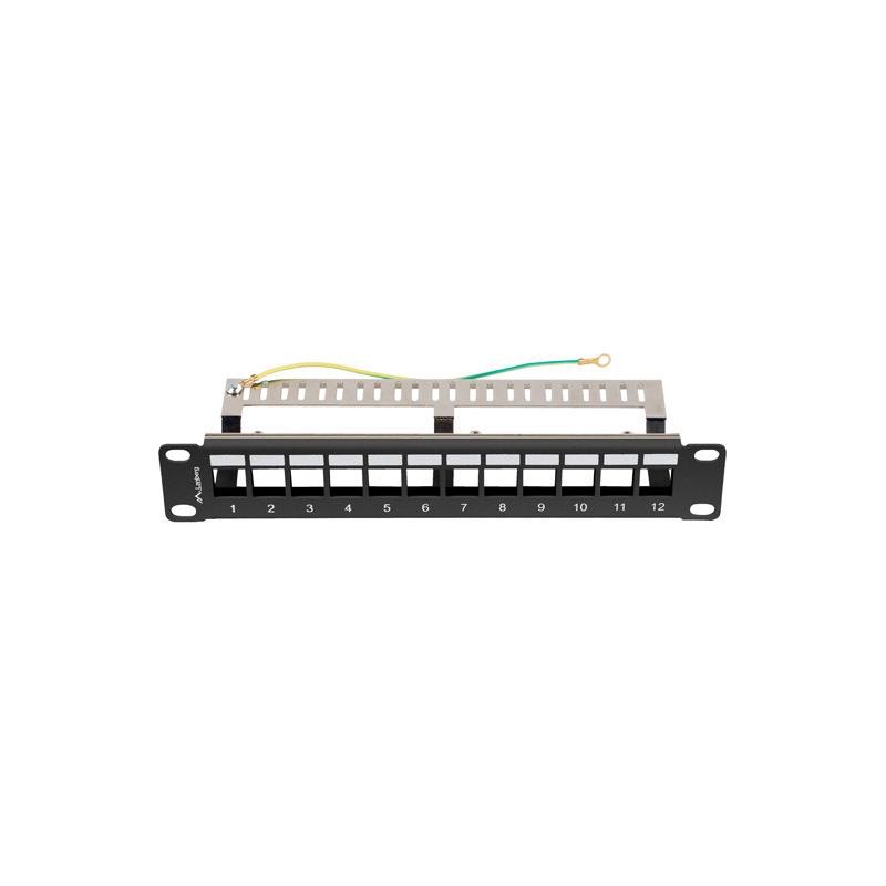 Patch panel pusty Lanberg 12 Port 1U 10" FTP z organizerem d… | PartsPC.pl