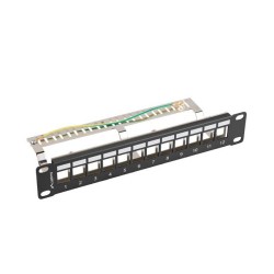 Patch panel pusty Lanberg 12 Port 1U 10" FTP z organizerem d… | PartsPC.pl