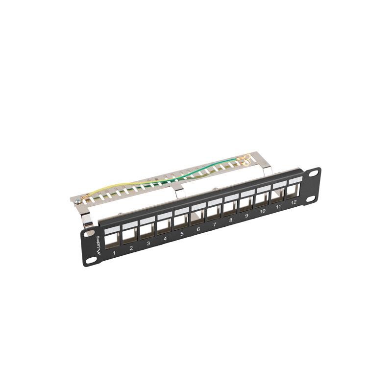 Patch panel pusty Lanberg 12 Port 1U 10" FTP z organizerem d… | PartsPC.pl