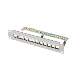 Patch panel pusty Lanberg 12 Port 1U 10" FTP z organizerem d… | PartsPC.pl