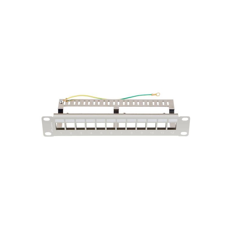 Patch panel pusty Lanberg 12 Port 1U 10" FTP z organizerem d… | PartsPC.pl