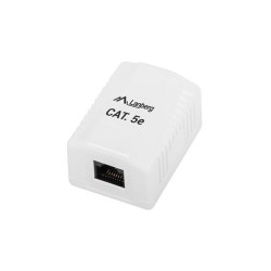 Gniazdo natynkowe Lanberg OU5-0001-W kat.5e 1X RJ45 | PartsPC.pl
