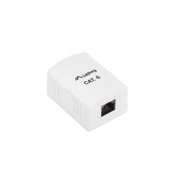 Gniazdo natynkowe Lanberg OU6-0001-W kat.6 1X RJ45 | PartsPC.pl