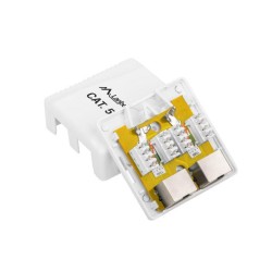 Lanberg OS5-0002-W — Gniazdo natynkowe 2 × RJ45