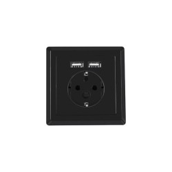 Gniazdo podtynkowe Lanberg 230V pojedyncze + 2x USB 2.1 A sc… | PartsPC.pl