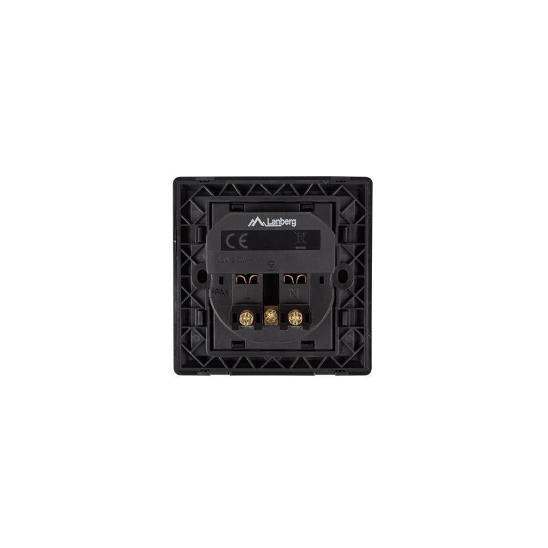 Gniazdo podtynkowe Lanberg 230V pojedyncze + 2x USB 2.1 A sc… | PartsPC.pl
