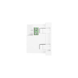 Gniazdo Lanberg 45x45 ładowarka 2x USB 2.1A białe | PartsPC.pl