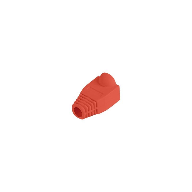 Osłonka na wtyk RJ45 czerwona (pakiet 100 szt.) — PLB-1000-R