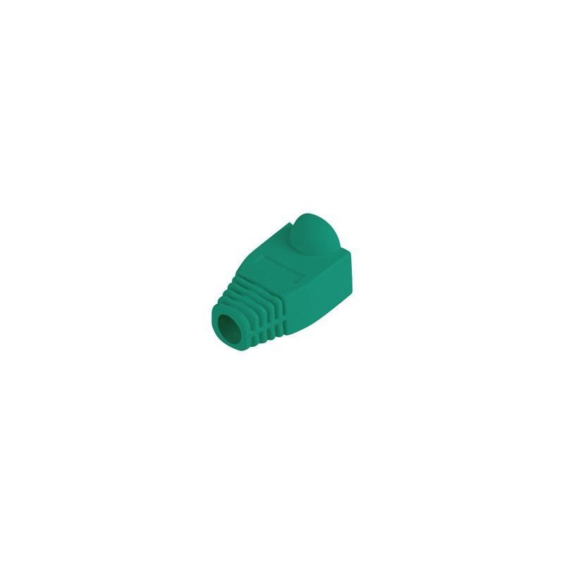 Osłonka na wtyk RJ45 zielona (pakiet 100 szt.) — PLB-1000-G