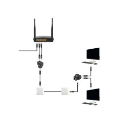 Adapter Lanberg złączka sieciowa spliter RJ-45 - RJ-45 X2 ek… | PartsPC.pl