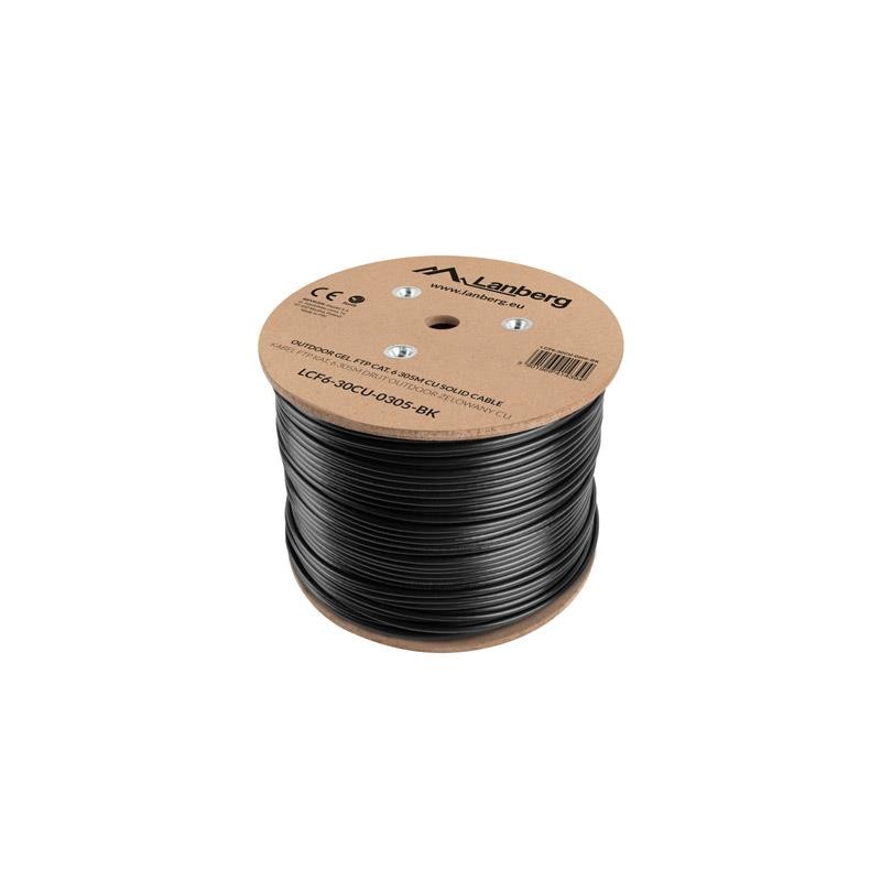 Kabel FTP Lanberg kat. 6 305m drut CU outdoor żelowany | PartsPC.pl