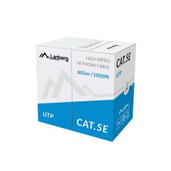 Kabel UTP Kat. 5e, Lanberg 100Mb/s 305m linka CCA | PartsPC.pl