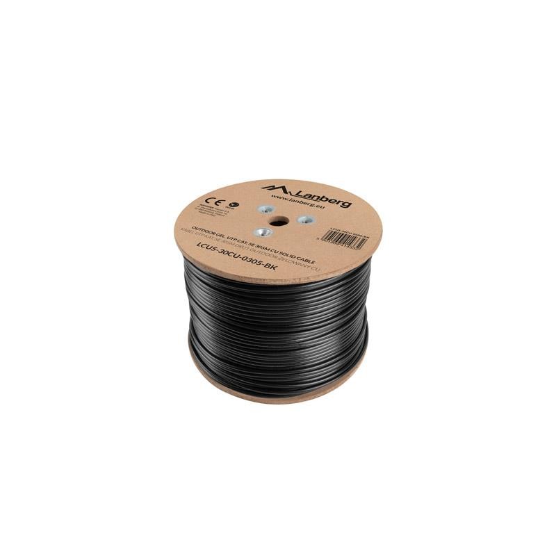 Kabel UTP Lanberg kat. 5e 305m LCU5-30CU-0305-BK | PartsPC