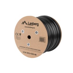Kabel UTP Lanberg kat. 6 305m drut CU outdoor żelowany | PartsPC.pl