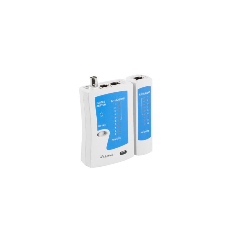 Tester kabli Lanberg NT-0401 RK-45, RJ-12, RJ-11 Coaxial | PartsPC.pl