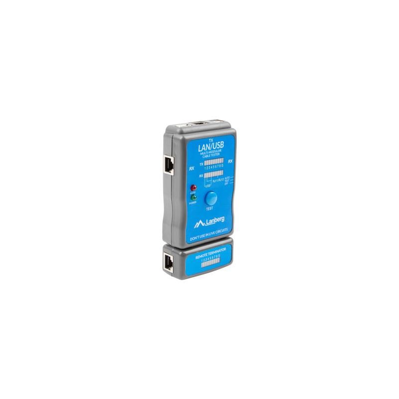 Tester kabli Lanberg NT-0403 RJ45, RJ11, USB | PartsPC.pl
