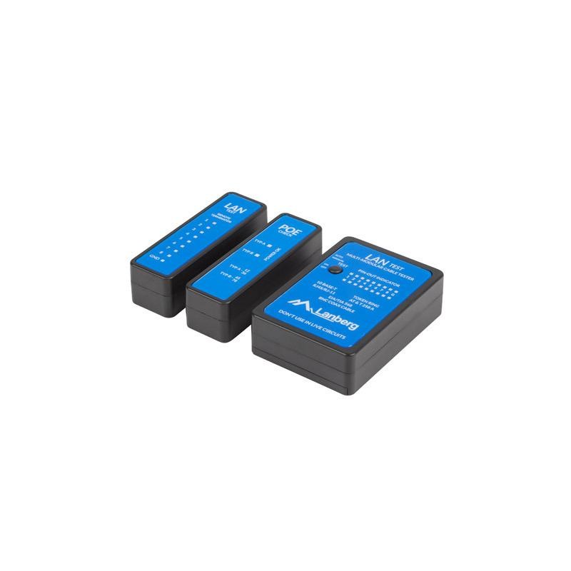 Tester kabli Lanberg NT-0404 PoE RJ45, RJ11, Coaxial | PartsPC.pl
