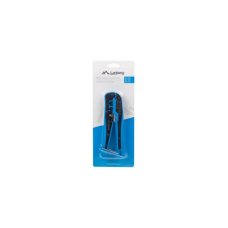 Zaciskarka wtyków Lanberg NT-0202 RJ45, RJ12, RJ11 | PartsPC.pl