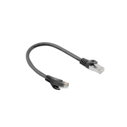 Patchcord Lanberg FTP kat.6 0,25m czarny | PartsPC.pl