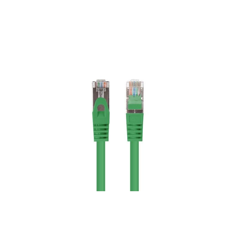 Patchcord Lanberg FTP kat.6 0,25m zielony 10-pack | PartsPC.pl