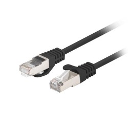 Patchcord Lanberg FTP kat.6 0,5m czarny 10-pack | PartsPC.pl