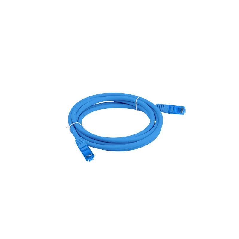 Patchcord Lanberg S/FTP kat.6A 3m LSZH CCA fluke passed niebieski