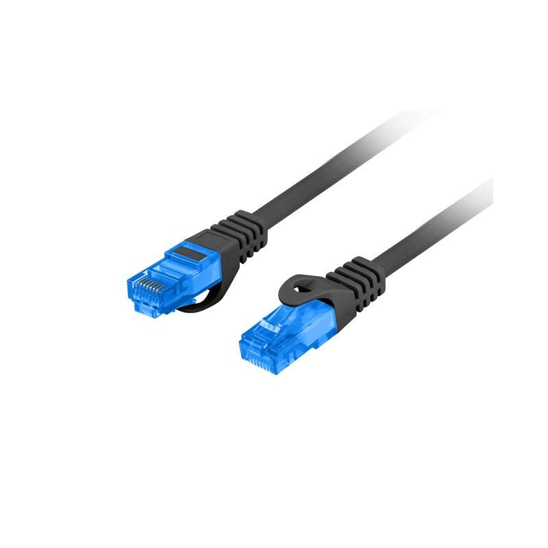 Patchcord Lanberg S/FTP kat.6A 10m LSZH CCA fluke passed czarny