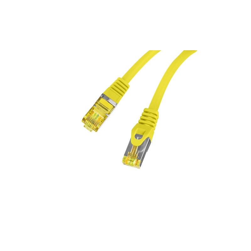 Patchcord Lanberg S/FTP kat.6A 5m LSZH CU fluke passed żółty… | PartsPC.pl