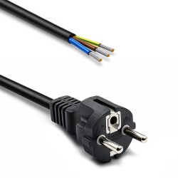 Kabel zasilający SCHUKO CEE 7/7 (E/F) | miedź Cu | odizolowa… | PartsPC.pl
