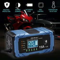 Ładowarka 12V 15A | Prostownik z funkcją naprawy | AGM GEL  … | PartsPC.pl