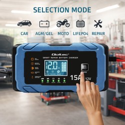 Ładowarka 12V 15A | Prostownik z funkcją naprawy | AGM GEL  … | PartsPC.pl