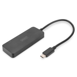 Hub/Koncentrator DIGITUS 3-portowy USB Typ C/3x DisplayPort 4K/60Hz HDR