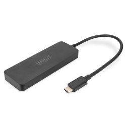 Hub/Koncentrator DIGITUS 3-portowy USB Typ C/3x HDMI 4K/60Hz HDR HDCP 2.2