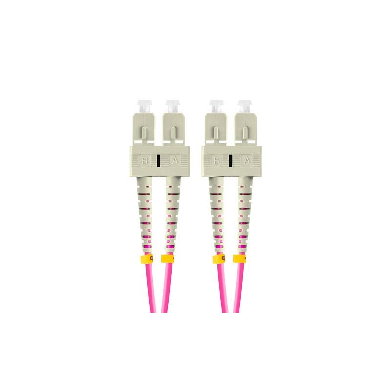 Patchcord światłowodowy Lanberg MM SC/UPC-SC/UPC DUPLEX 3.0mm OM4 50/125