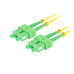 Patchcord światłowodowy Lanberg SM SC/APC-SC/APC DUPLEX 3.0mm LSZH G657A1