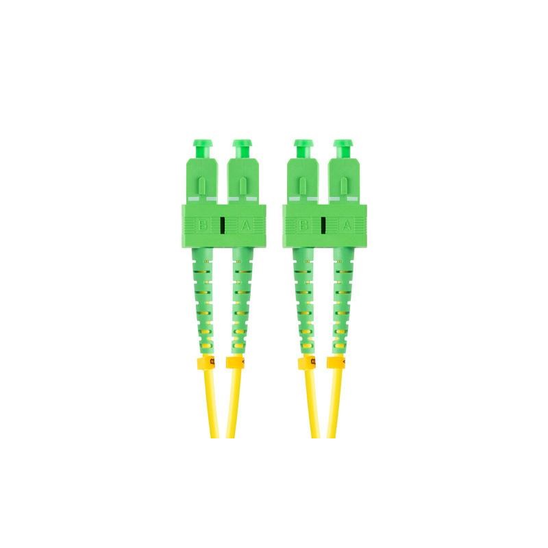 Patchcord światłowodowy Lanberg SM SC/APC-SC/APC DUPLEX 3.0mm LSZH G657A1