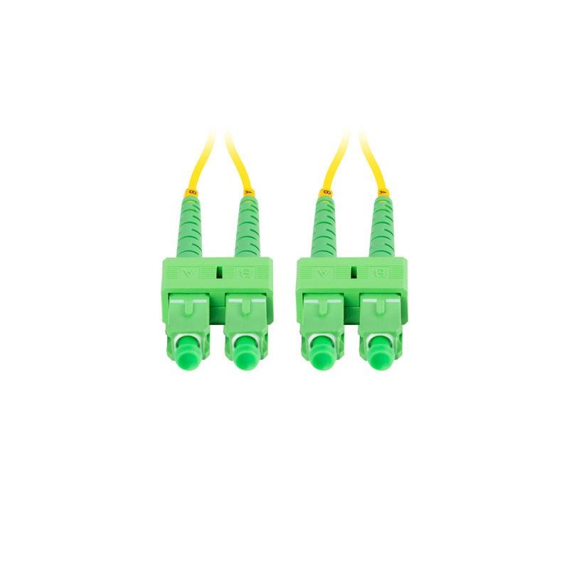 Patchcord światłowodowy Lanberg SM SC/APC-SC/APC DUPLEX 3.0mm LSZH G657A1