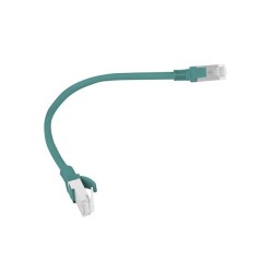Patchcord kat. 5E UTP 0,25 m zielony — PCU5-10CC-0025-G