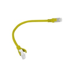 Patchcord Lanberg UTP kat.5e 0,25m żółty | PartsPC.pl