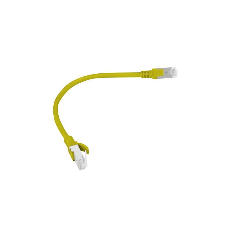 Patchcord Lanberg UTP kat.5e 0,25m żółty | PartsPC.pl