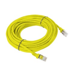Patchcord Lanberg UTP kat.5e 10m żółty | PartsPC.pl
