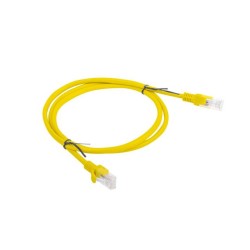 Patchcord Lanberg UTP kat.5e 1m żółty | PartsPC.pl