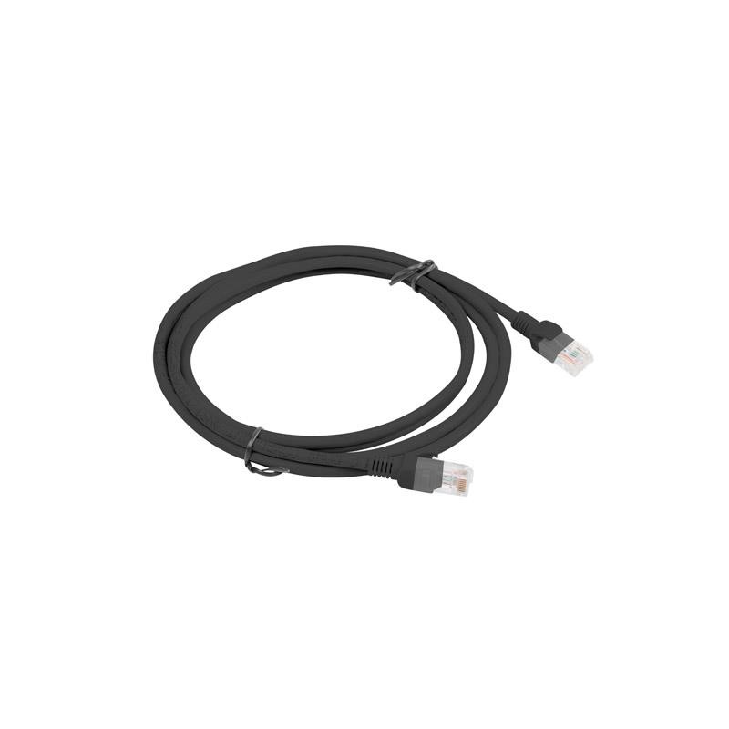 Patchcord Lanberg UTP kat.5e 2m czarny | PartsPC.pl