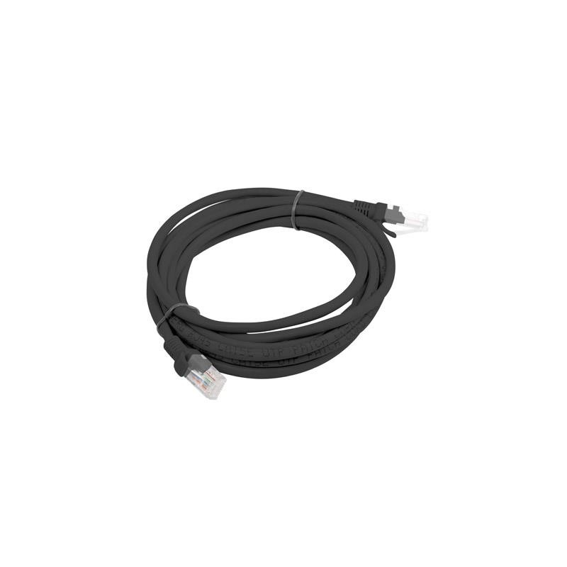 Patchcord Lanberg UTP kat.5e 3m czarny | PartsPC.pl