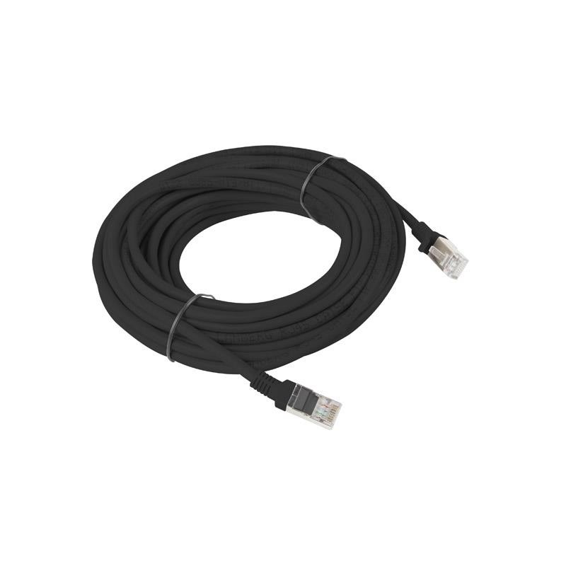 Patchcord Lanberg UTP kat.5e 10m czarny | PartsPC.pl