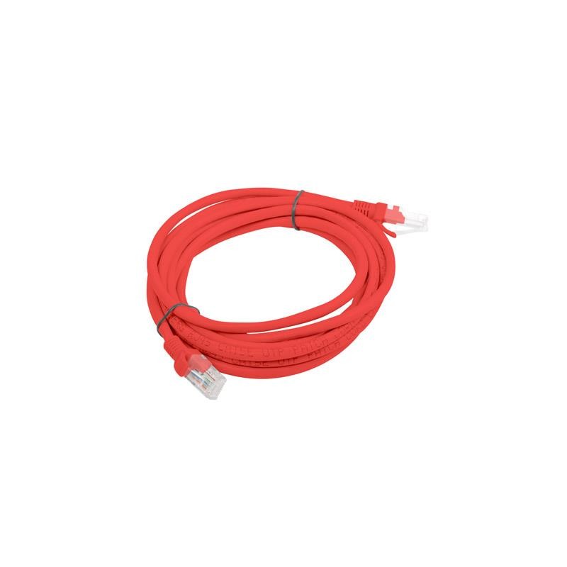 Patchcord kat. 5e UTP 3 m PCU5-10CC-0300-R | PartsPC